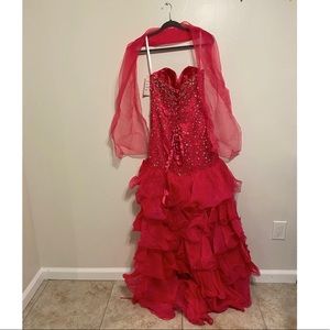 Cinderella High Low Ball Gown